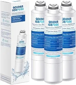 Golden Icepure rwf0700a Refrigerator Water Filter Replacement For Samsung da29-00020b, Haf-Cin/Exp, rf263beaesr, rf28hmedbsr, rf28hfedtsr, rf28hfedbsr, 3pack