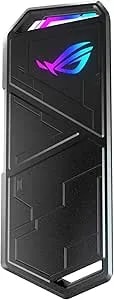 ASUS ROG Strix Arion Aluminum Alloy M.2 Nvme SSD External Portable Enclosure Case Adapter, USB 3.2 Gen 2 Type-C (10 Gbps), USB-C To C And USB-C To A Cables, Fits Pcie 2280/2260/2242/2230 M Key/B+M Key