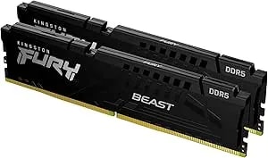 Kingston FURY Beast 16GB (2x16GB) 6000MT/S DDR5 CL36 Desktop Memory - AMD EXPO - Kit Of 2 - KF560C36BBE2K2-32