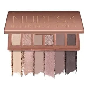 Myster Rosey Nudes 3 Series Mini Eyeshadow Palette, Nude Eyeshadow Palette, Matte Eye Shadow Palettes With Metallic And Matte Finishes, Long-Lasting Wear, Vegan, Cruelty-Free - 0.33oz