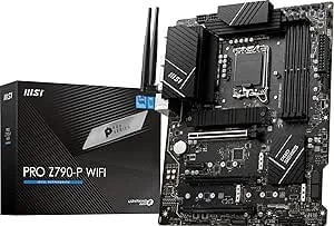 Msi Pro z790-P Wifi Proseries Motherboard (Supports 12th/13th/14th Gen Intel Processors, Lga 1700, ddr5, Pcie 5.0, M.2, 2.5gbps Lan, Usb 3.2 gen2, Hdmi/Dp, Wi-Fi 6e, Bluetooth 5.3, Atx)
