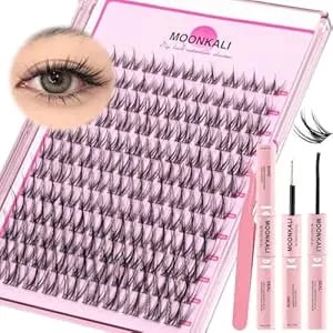 Wispy Lash Clusters Kit Natural Eyelash Extension Kit 10-16mm Manga Cluster Eyelash Extensions Kit Waterproof Lashes Clusters Glue 120pcs Individual Lashes Handmade Versatile Eyelashes Clusters Kit