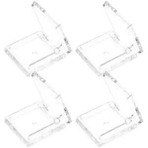 Doitool 4pcs Empty Eyeshadow Pans Square Cosmetic Palettes Refillable Makeup Containers Portable For Travel Lip Balm Blush Highlighter Storage