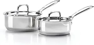 Napoleon Stainless Steel 2-Piece Sauce Pan Set