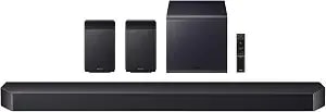 Samsung Q-Series Soundbar Hw-q990h With Wireless Subwoofer & Rear Speakers - True 11.1.4ch Full Surround, Wireless Dolby Atmos, Q-Symphony, Spacefit Sound Pro, Adaptive Sound, Alexa Built-In, 2026 Model