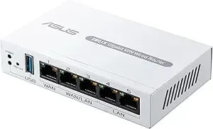Asus Expertwifi ebg15 Gigabit Vpn Wired Router, Up To 3 Wan Ethernet Ports + 1 Usb Wan, Ips Intrusion Prevention, Layer 7 Firewall, Commercial-Grade Network Security, Remote Management With App