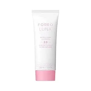 Foreo Luna Micro-Foam Face Cleanser 2.0 - Exfoliating Face Wash - Pore Minimizer - All Skin Types Facial Cleanser - Travel Size - Vegan - Facial Skin Care Products With Vitamin E - 3.3oz