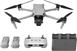 Dji Air 3 Fly More Combo With Rc-n2 Remote Controller, Drone With Camera 4k, Dual Primary Cameras, 3 Batteries For Extended Flight Time, 48mp Photo, Camera Drone For Adults, Faa Remote Id Compliant