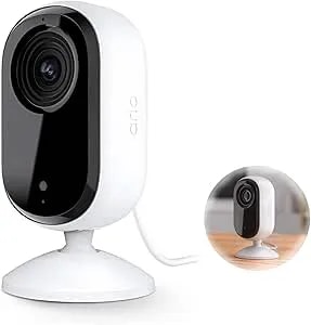 Arlo Essential 2nd Gen Security Camera, Indoor Wired Hd Spotlight Cam, 2-Way Audio, Night Vision, Motion Alerts & Notifications, Live Stream, With Automated Privacy Shield, White