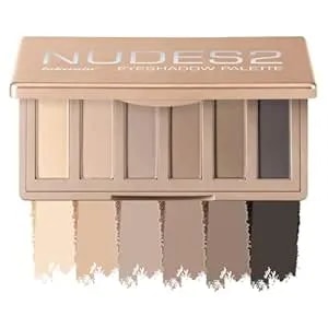 Niceface nudes2 Mini Eyeshadow Palette - 6 Colors Matte Neutral Nude Eyeshadow, Highly Pigmented & Long-Lasting Waterproof, Creamy Blendable Travel Size Eye Shadow Palette For All Skin Types