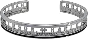 Harley-Davidson Women'S Revolve Signature Cuff Bracelet - Sterling Silver