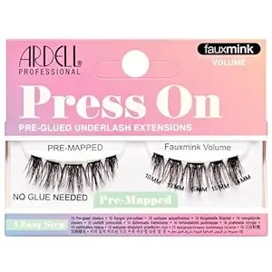Ardell Press On Lashes Pre-Mapped Diy Lash Clusters - Fauxmink Volume, Pre-Glued Underlash, Easy To Apply False Eyelashes, Eyelash Extensions
