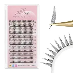Premade Anime Spikes Lash Extensions Manga Eyelashes Professional Salon Use(0.07c,8-15mm,Spire)