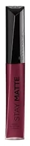 Rimmel London Stay Matte Liquid Lip Color With Full Coverage Kiss-Proof Waterproof Matte Lipstick Formula That Lasts 12 Hours - 810 Plum This Show, .21oz
