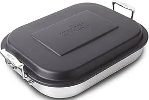 All-Clad Specialty Stainless Steel Lasagna Pan 12x15x2.75 Inch Induction Oven Broiler Safe 600f Frozen Lasagna, Pots And Pans, Cookware Silver