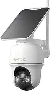 Reolink First 4k Solar Security Cameras Wireless Outdoor, Argus Pt Ultra+Solar Panel, 360° Pan Tilt Auto-Tracking, 8mp Color Night Vision, 2.4/5 Ghz Wi-Fi 6, No Subscriptions, Home Hub Compatible