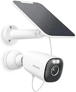 Reolink Argus Eco Ultra 4K Solar Security Camera Wireless Outdoor, Color Night Vision, 2.4/5GHz Wifi, 125° Wide View, Smart Detection, Home Hub Compatible, Standalone Camera No Subscriptions