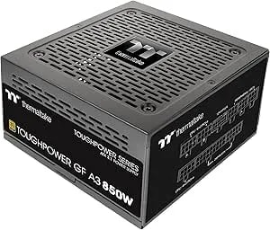Thermaltake Toughpower GF A3 850W, True 450W 12V-2x6 Connectors On PSU & Nvidia RTX 50 Series, ATX 3.1/PCI-E 5.1, 80+ Gold, SLI/Crossfire Ready Power Supply, PS-TPD-0850FNFAGU-L, 10 Year Warranty
