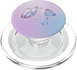 Popsockets Phone Grip, Butterfly Popsocket- 90'S Butterflies Popsockets Popgrip For Magsafe
