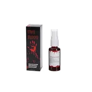 Fake Blood Spray For Halloween Costumes-Vampire Blood Bottle Stage Blood For Costume Vampire Zombie Monster Makeup And Clothes Makeup (Dark, 30ml)