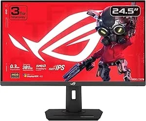 Asus Rog Strix 25” (24.5” Viewable) Esports Gaming Monitor (xg259qns) - Full Hd, 380hz, 0.3ms, Fast Ips, Extreme Low Motion Blur Sync, Freesync Premium, Displaywidget, Ergonomic, 3 Yr Warranty