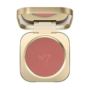 no7 Pro Artist Luxe Powder Blush For Cheeks - Buildable & Silky Face Makeup For Natural-Looking Glow - Lightweight, Long Wear Cheek Color In Soft-Focus Finish - Rose Blush (5g)