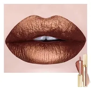 Depuplum Chocolate Lipsticks For Women Dark Brown Metallic Lipstick Long Lasting Shimmer Lip Gloss Glitter Waterproof Lipsticks Full Coverage Lip Color,dp109 Candy