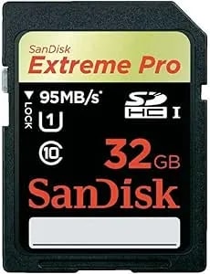 Sandisk Extreme Pro 32gb Up To 95mb/S Uhs-I/u3 Sdhc Flash Memory Card - Sdsdxpa-032g-x46