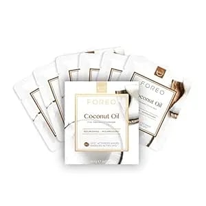 Foreo Coconut Oil Dual Ufo Activated Facial Mask For Dehydrated Skin, 6 Pack, Nourishing & Hydrating, Coconut Oil & Coconut Water, Cruelty-Free, Clean Formula, Compatible With All Ufo Devices