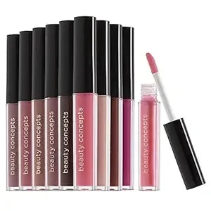 Beauty Concepts Lip Gloss Collection – Shimmering, Glossy Lip Makeup Set For A Radiant Finish, Neutral