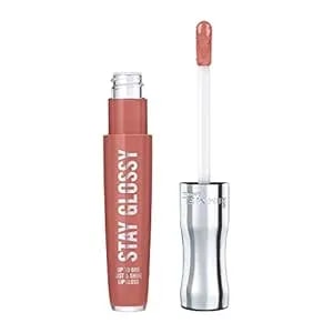 Rimmel Stay Glossy Lip Gloss - Non-Sticky And Lightweight Formula For Lip Color And Shine - 135 Sippin, .18oz