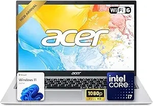 Acer Aspire 3 15.6" Fhd Laptop - Intel Core i7 Processor, Up To 4.7ghz - 12gb ddr4 Ram - Up To 756gb Storage (256gbpcie Ssd + + 500gb External Drive) - Win 11 - Full-Size Keyboard - Ethernet & Wi-Fi 6