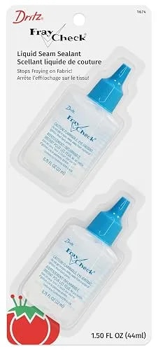 Dritz Fray Check Liquid, (2 Pack) 0.75 Fl Oz - Clear Seam Sealant - Sewing Supplies