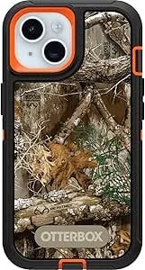 Otterbox Iphone 15, Iphone 14, And Iphone 13 Defender Series Case - Realtree Edge (Blaze Orange/Black/Rt Edge), Rugged & Durable, With Port Protection, Includes Holster Clip Kickstand