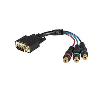 2CK9834 - Startech.Com 6in HD15 To Component RCA Breakout Cable Adapter - M/F