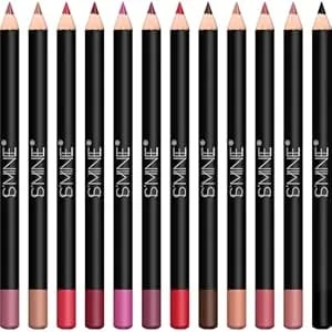 Is'Mine Matte Lip Liner Set - 12 Assorted Colors High Pigmented Natural Lip Makeup Soft Pencils Longwear Smooth Ultra Fine (Color Set -1)