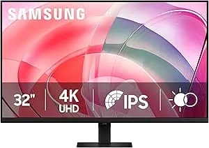 Samsung 32" Viewfinity S7 (S70D) 4K UHD IPS HDR10 High Resolution Monitor, HDMI & DP Port, TUV-Certified, 2025, LS32D700EBNXGO