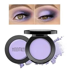 Single Purple Eyeshadow Matte Handmade Pressed Eyeshadow Powder Palette Long Lasting With No Creasing High Pigmented Intense Color Purple Eye Shadow (Lavender)