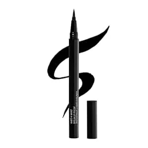 Wet N Wild Mega Last Breakup Proof Liquid Eyeliner - Ultra-Fine Brush, Waterproof, 16-Hour Long-Lasting Wear- Cruelty-Free & Vegan - Black