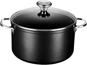Le Creuset Toughened Nonstick Pro Stockpot With Glass Lid, 6.3 Qt.