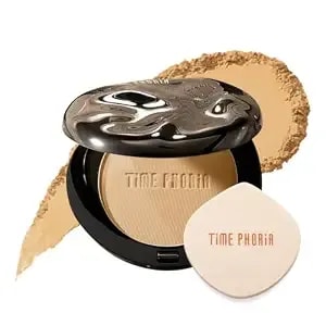Timeless Optima Cover-Blur Matte Powder Foundation 03w Warm Fawn - Buildable Full Coverage, Up To 16h Oil Control Long Wear, Waterproof, Pore-Blurring Foundation Makeup For Base, Set, Touch Up