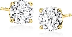 Ross-Simons 1.00 Ct. T.W. Lab-Grown Diamond Stud Earrings In 14kt Yellow Gold