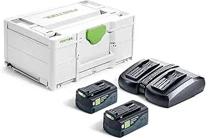 Festool 577079 Energy Set Sys 18v 2x5.0/Tcl 6 Duo