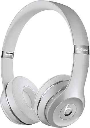 Beats solo3 - Wireless Bluetooth On-Ear Headphones, Apple & Android Compatible, Up To 40h Of Battery Life - Silver (Latest Model)