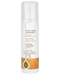 One N' Only Argan Oil 12-In-1 Daily Treatment Lightweight, Helps Control Frizz, Smooths, Detangles, Moisturizes, Strengthens And Adds Body To Dry, Damaged Hair, 6 Fl Oz