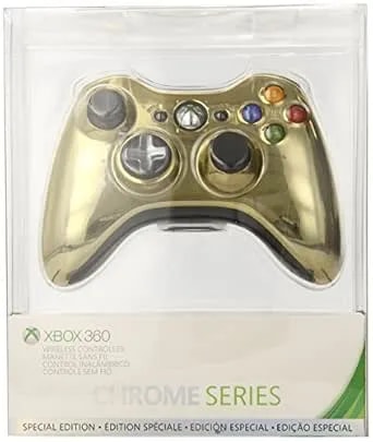 Xbox 360 Wireless Controller - Gold Chrome (Renewed)