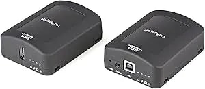 Startech.Com Usb 2.0 Extender Over cat5e/cat6 Cable (rj45) - Locally Or Remotely Powered Industrial Metal Usb Extender Adapter Kit W/Esd Protection - 330ft/100m - 480 Mbps (usb2001ext2pna)