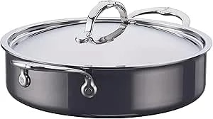 Hestan - Nanobond Collection - Stainless Steel Titanium Sauteuse, Induction Cooktop Compatible, 3.5 Quart