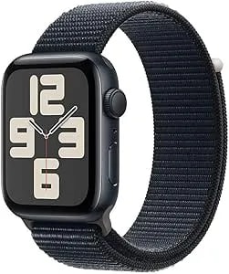 Apple Watch Se (2nd Gen) (Gps, 40mm) - Midnight Aluminum Case With Midnight Sport Loop - One Size (Renewed)