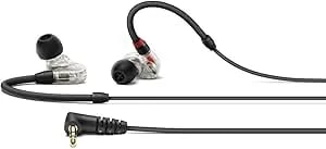 Sennheiser Professional Ie 100 Pro Dynamic In-Ear Monitoring Headphones, Clear